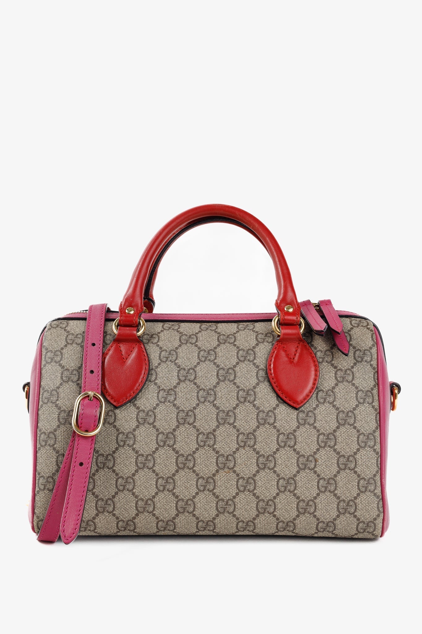 Gucci Lou Monogram Leather Canvas Crossbody