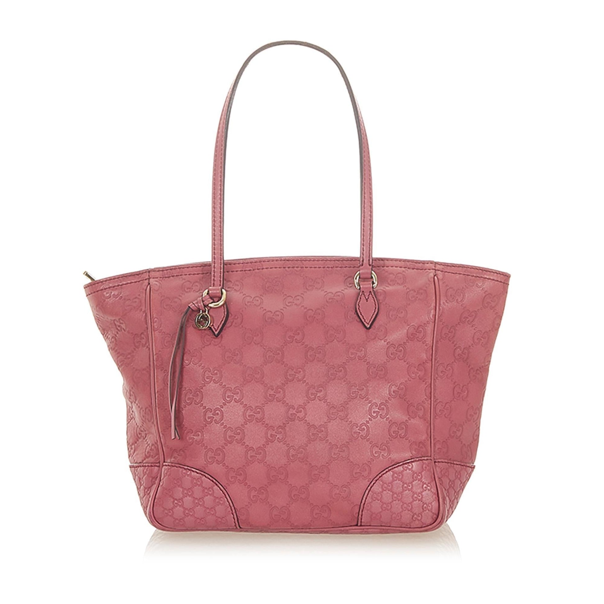 Gucci Monogram Leather Tote
