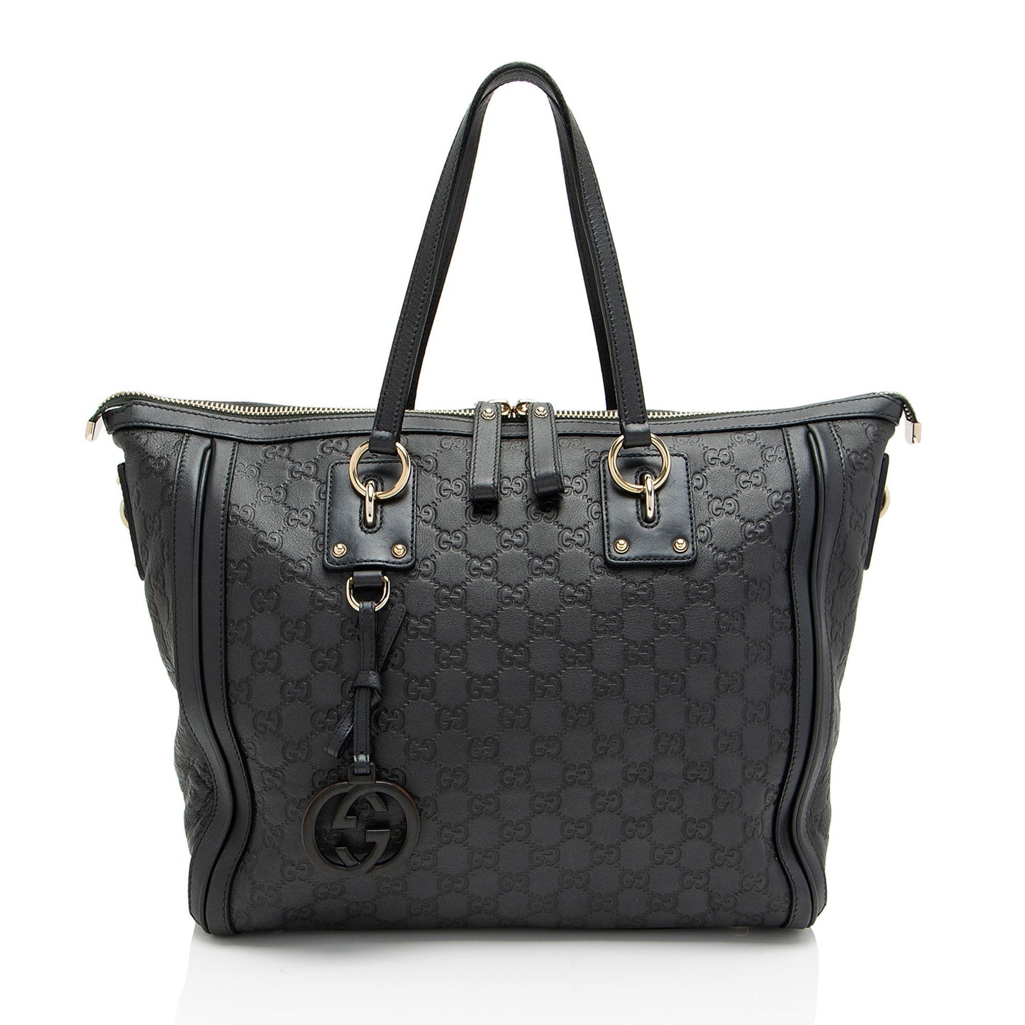 Gucci Guccissima Leather Charm Medium Tote (SHF-pSuRcq)