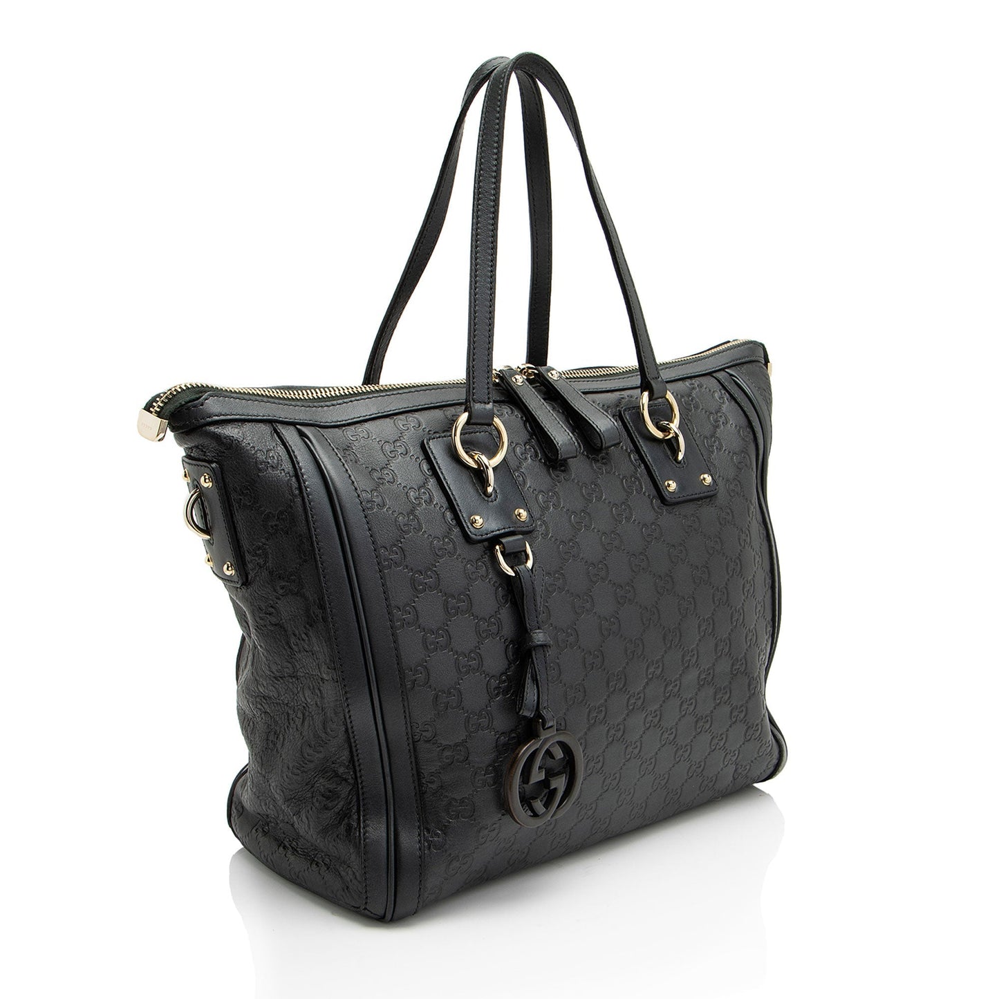 Gucci Guccissima Leather Charm Medium Tote (SHF-pSuRcq)