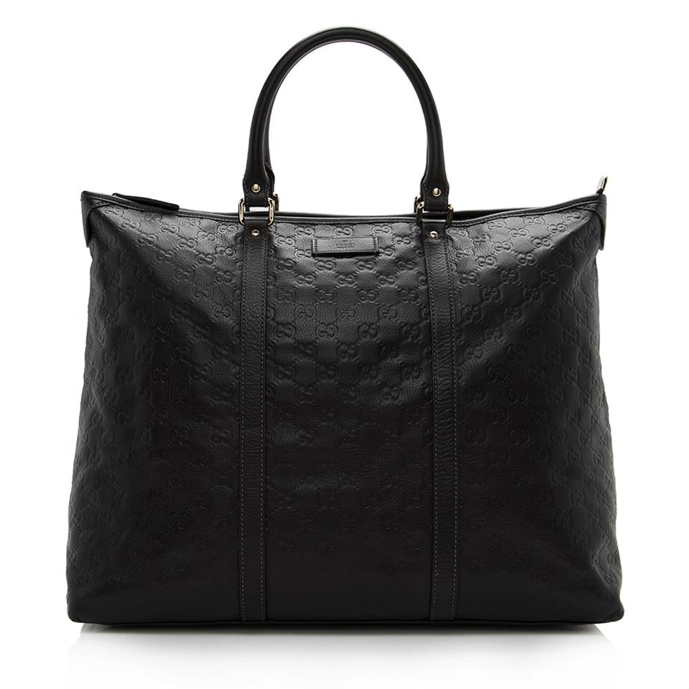 Gucci Monogram Leather Tote