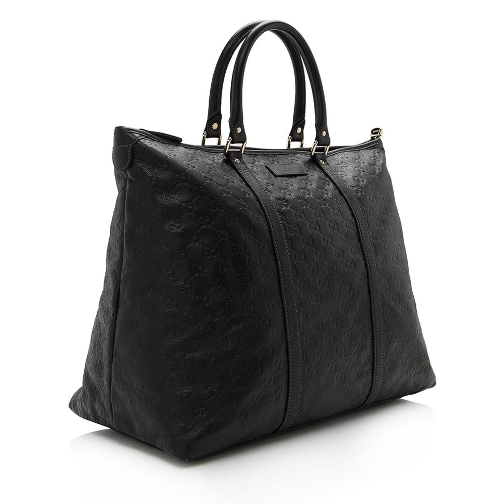 Gucci Monogram Leather Tote