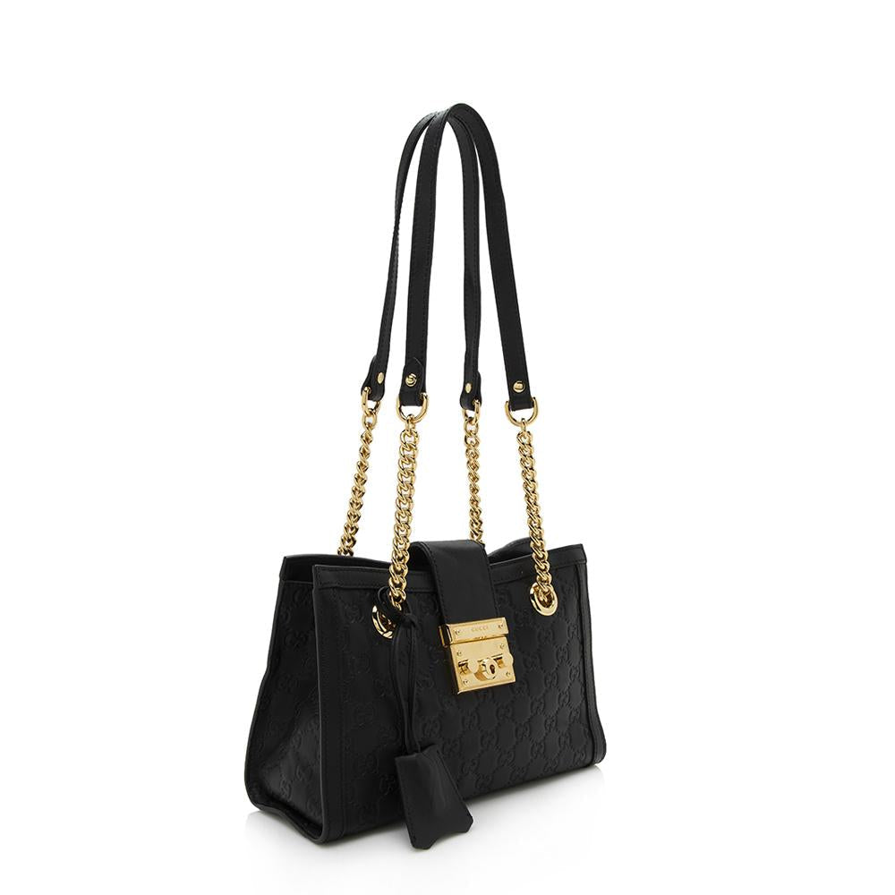 Gucci Monogram Leather Mini Tote