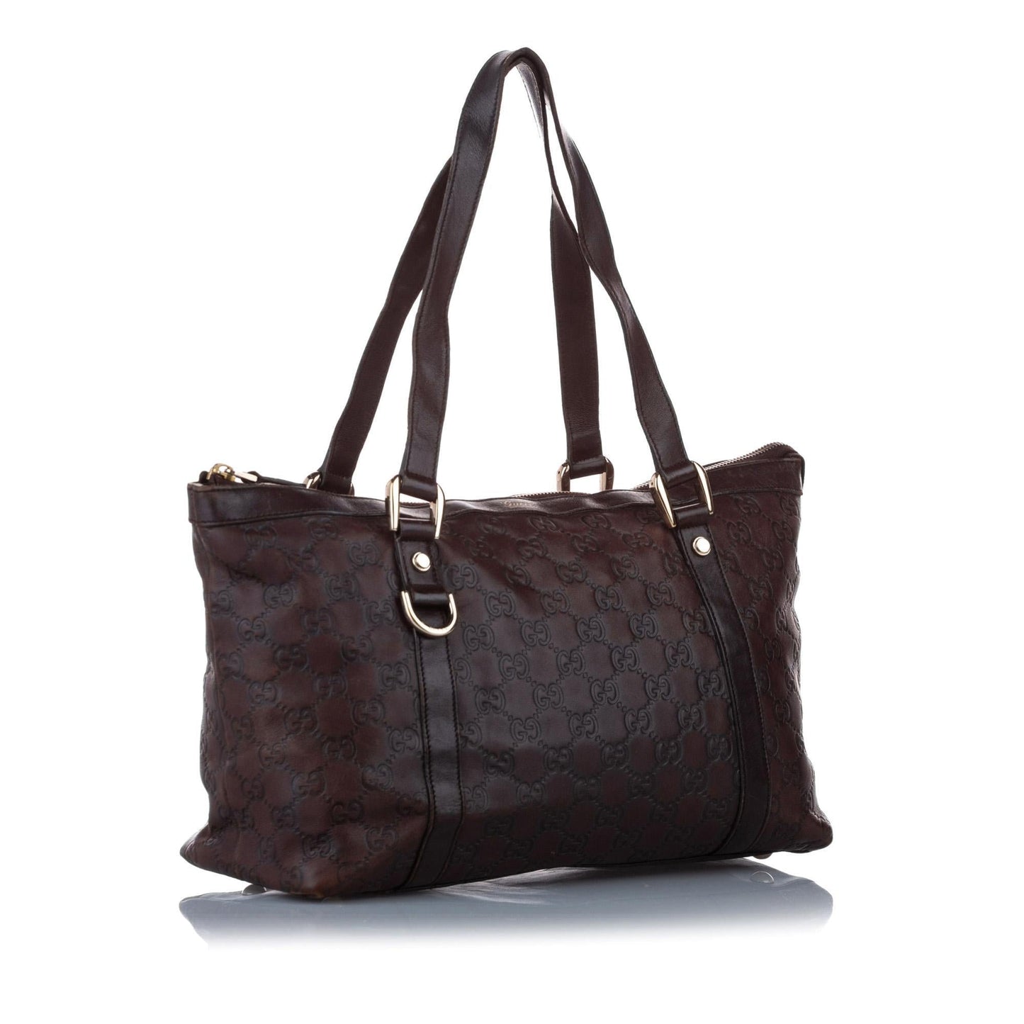 Gucci Monogram Leather Tote