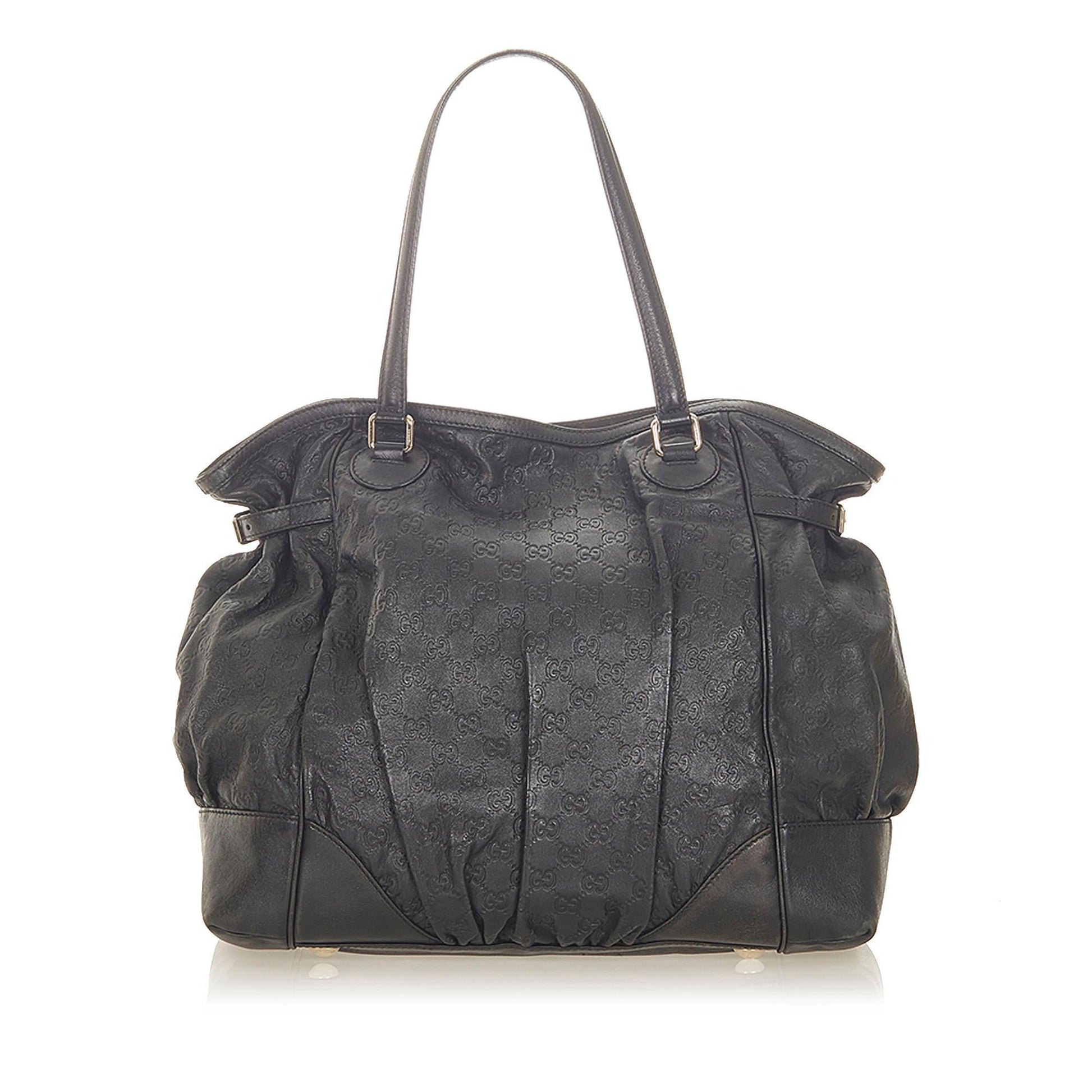 Gucci Monogram Leather Tote