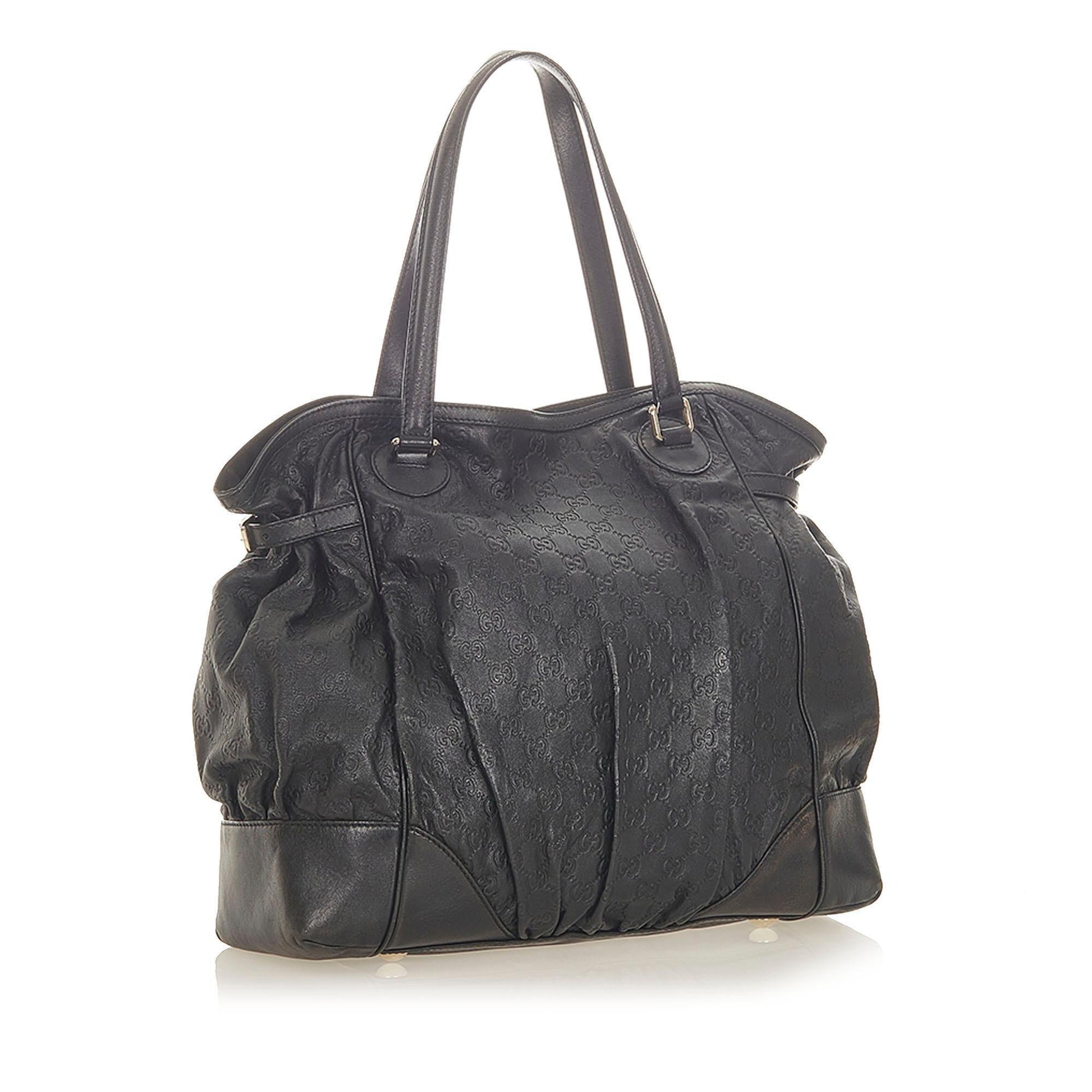 Gucci Monogram Leather Tote