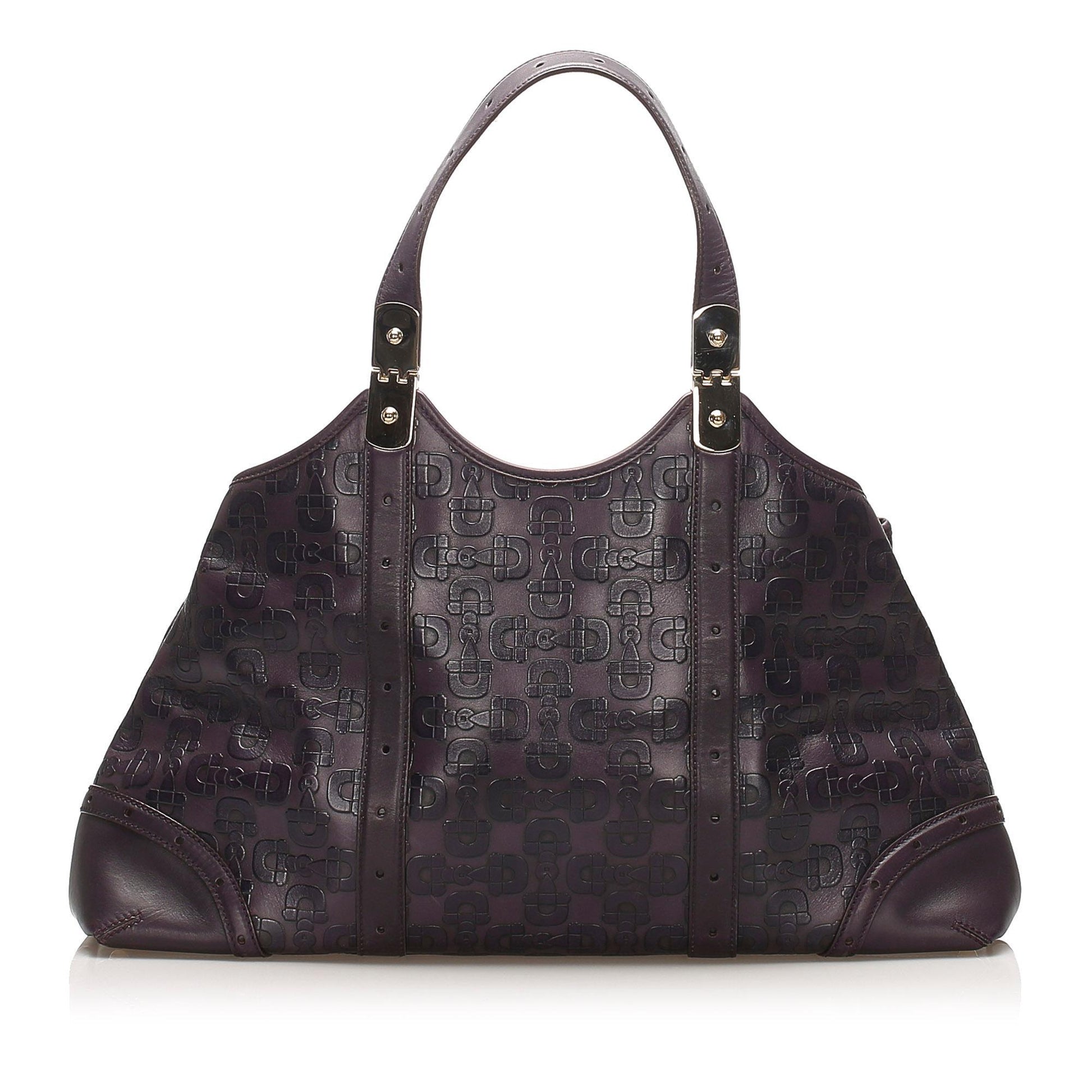 Gucci Monogram Leather Tote
