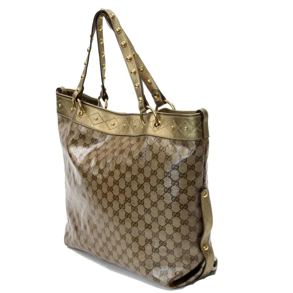 Gucci Monogram Canvas Top Handle Tote