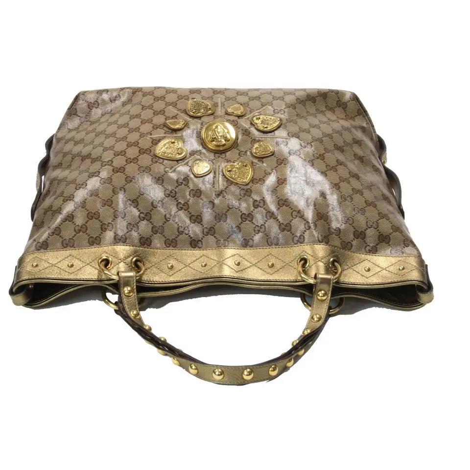Gucci Monogram Canvas Top Handle Tote