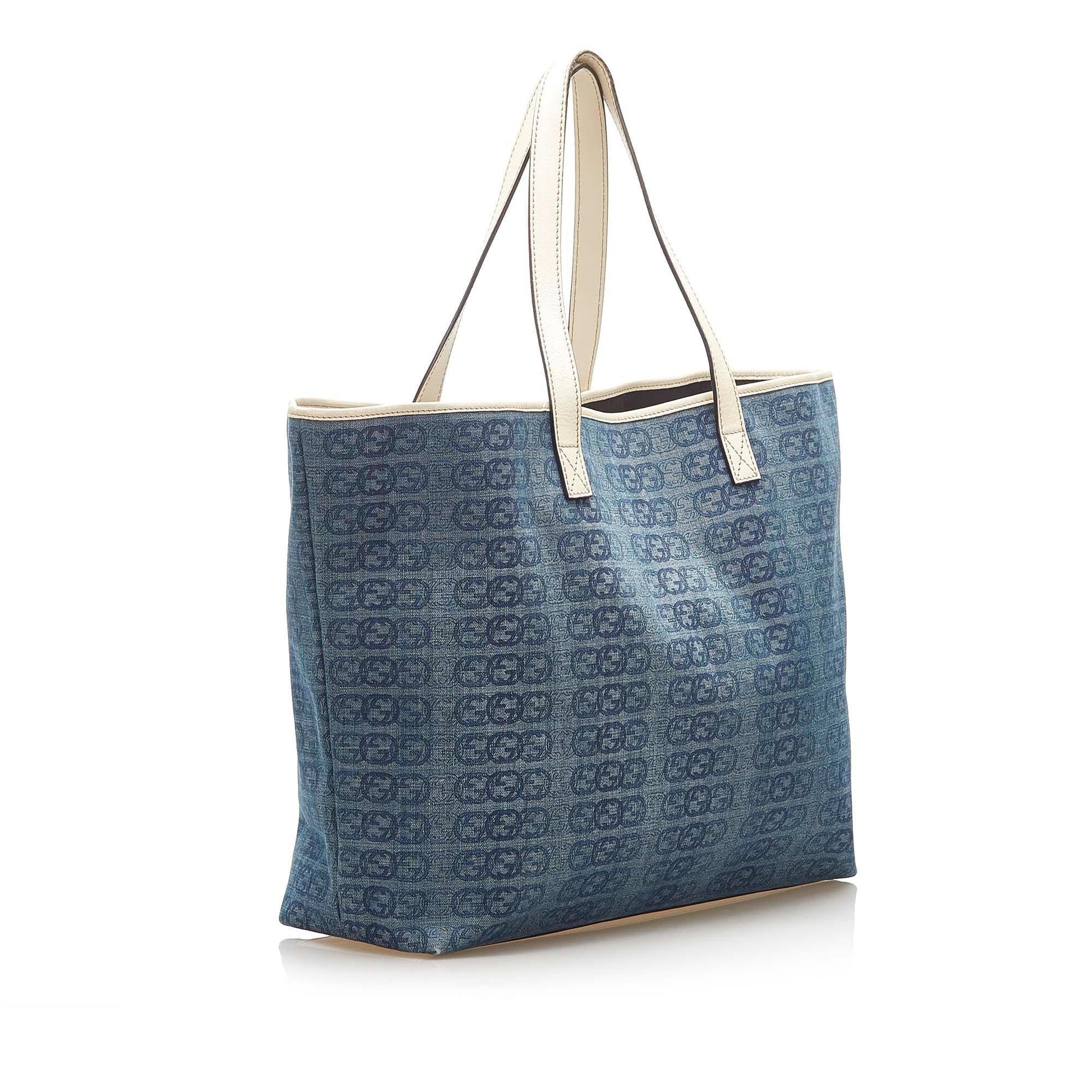 Gucci Interlocking G Canvas Monogram Tote Style 2