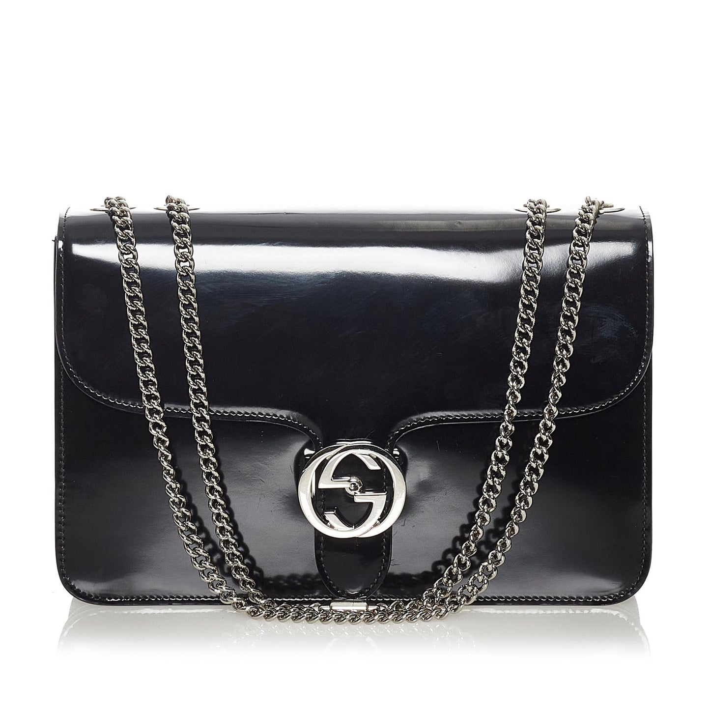 Gucci Chain Leather Shoulder Bag