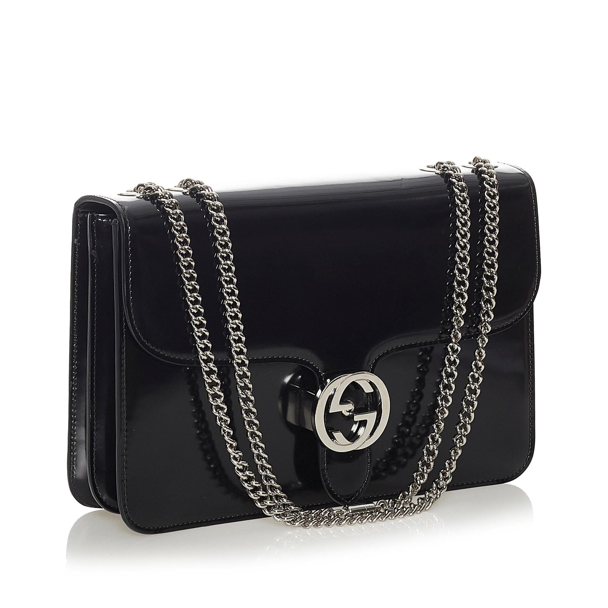 Gucci Chain Leather Shoulder Bag