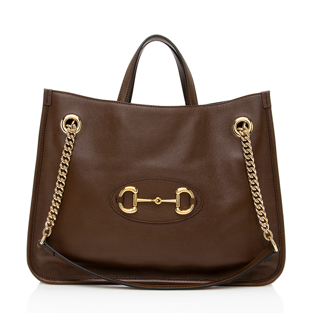 Gucci Horsebit Leather Tote Style 6