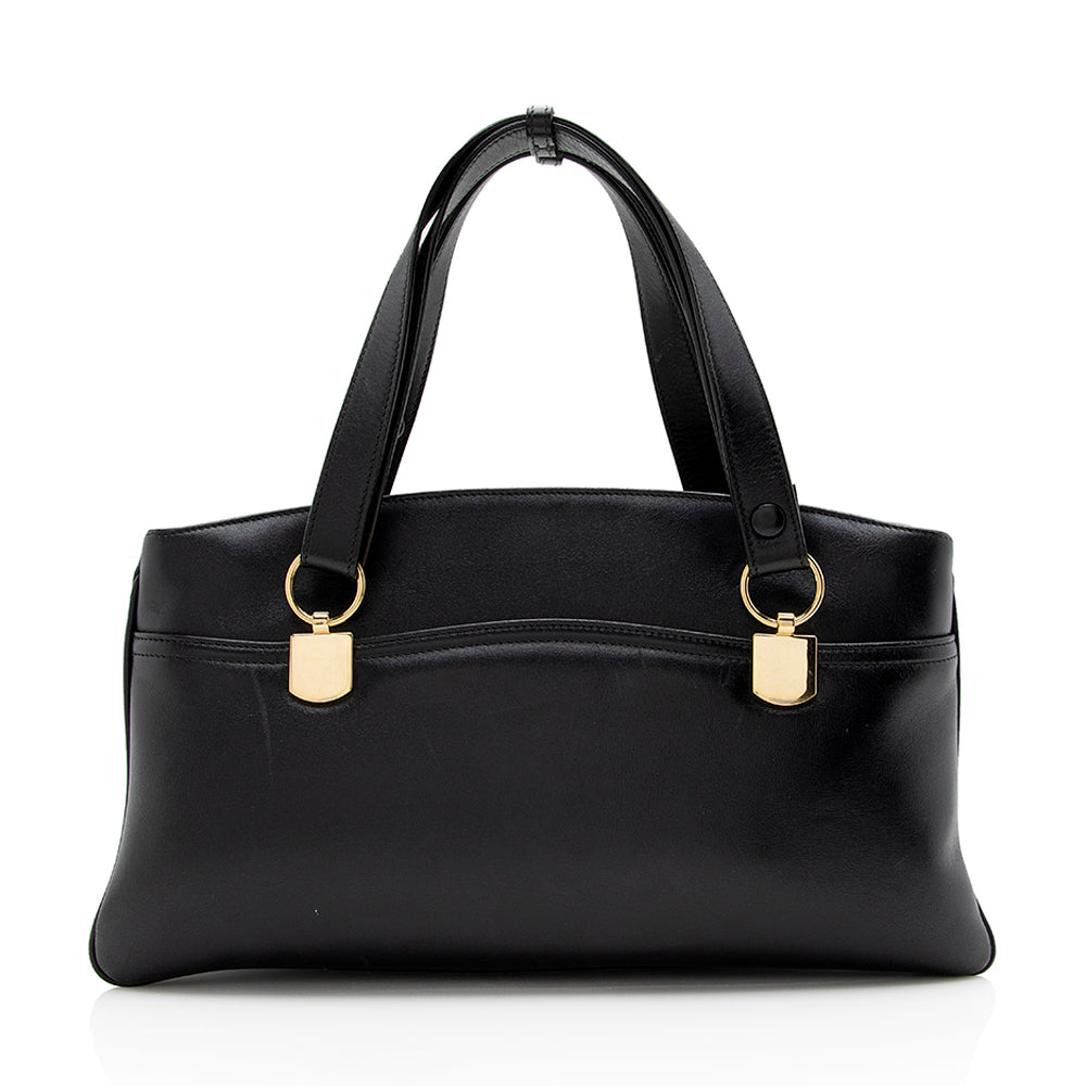 Gucci Leather Top Handle Handbag