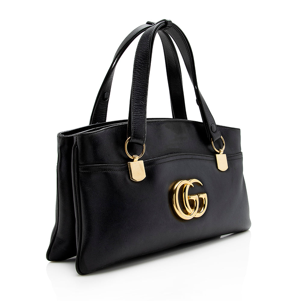 Gucci Leather Top Handle Handbag