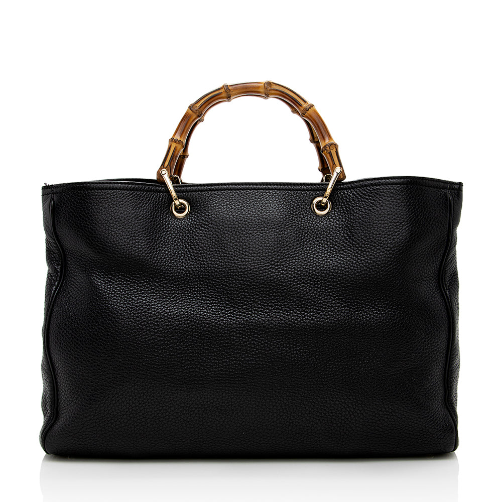 Gucci Bamboo Leather Tote Style 21