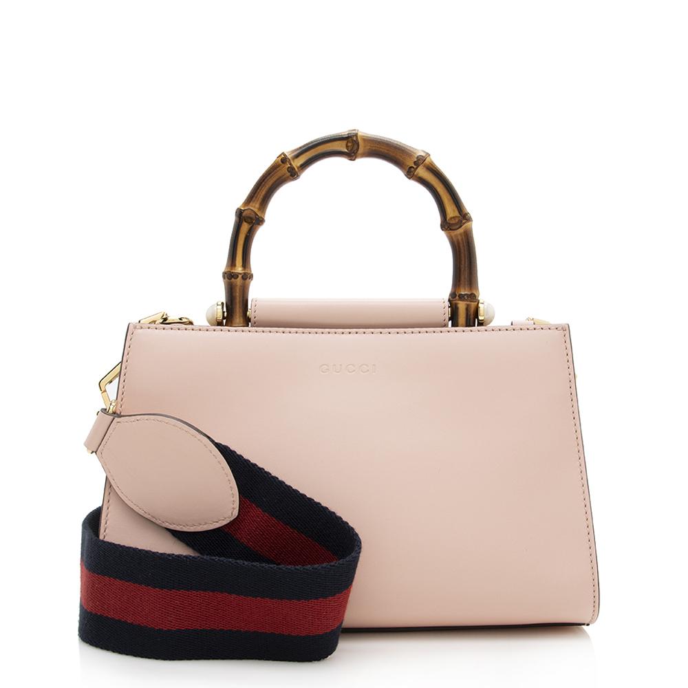 Gucci Monogram Leather Top Handle Tote