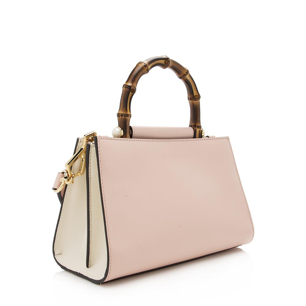 Gucci Monogram Leather Top Handle Tote