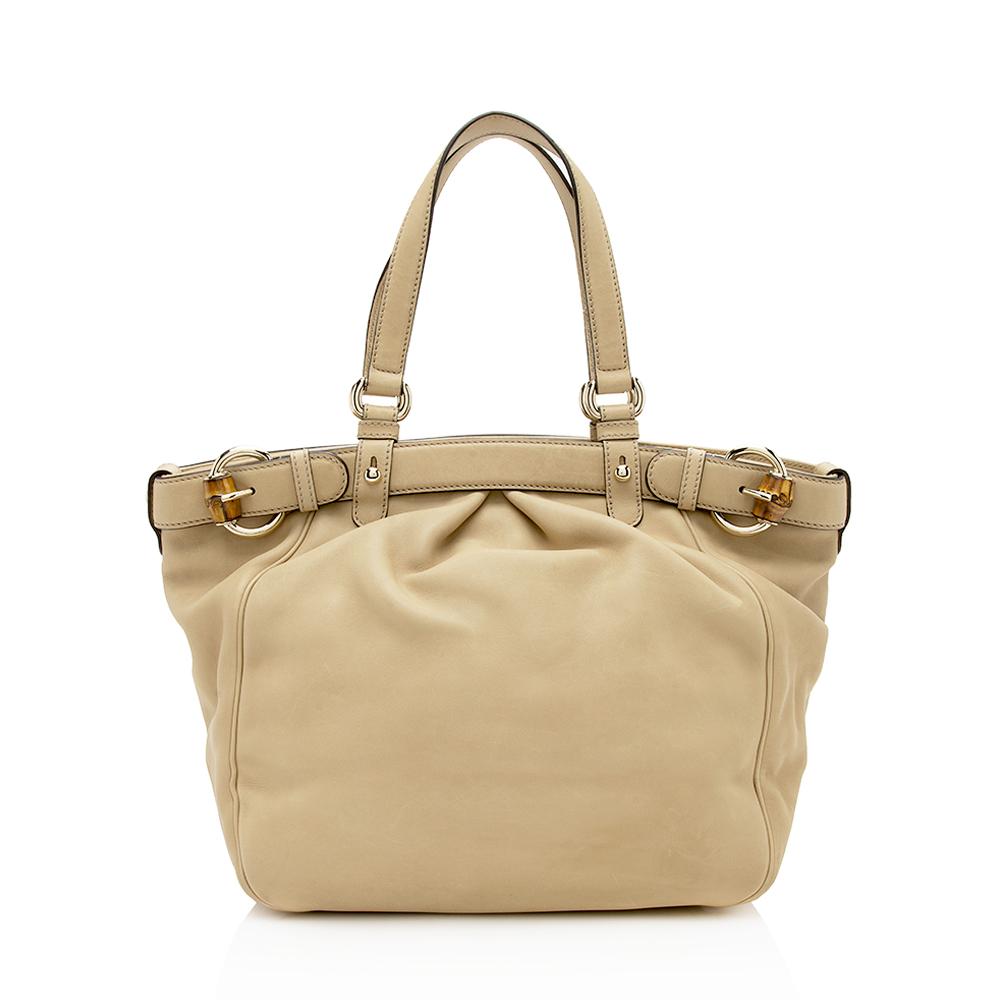 Gucci Bamboo Leather Tote Style 14
