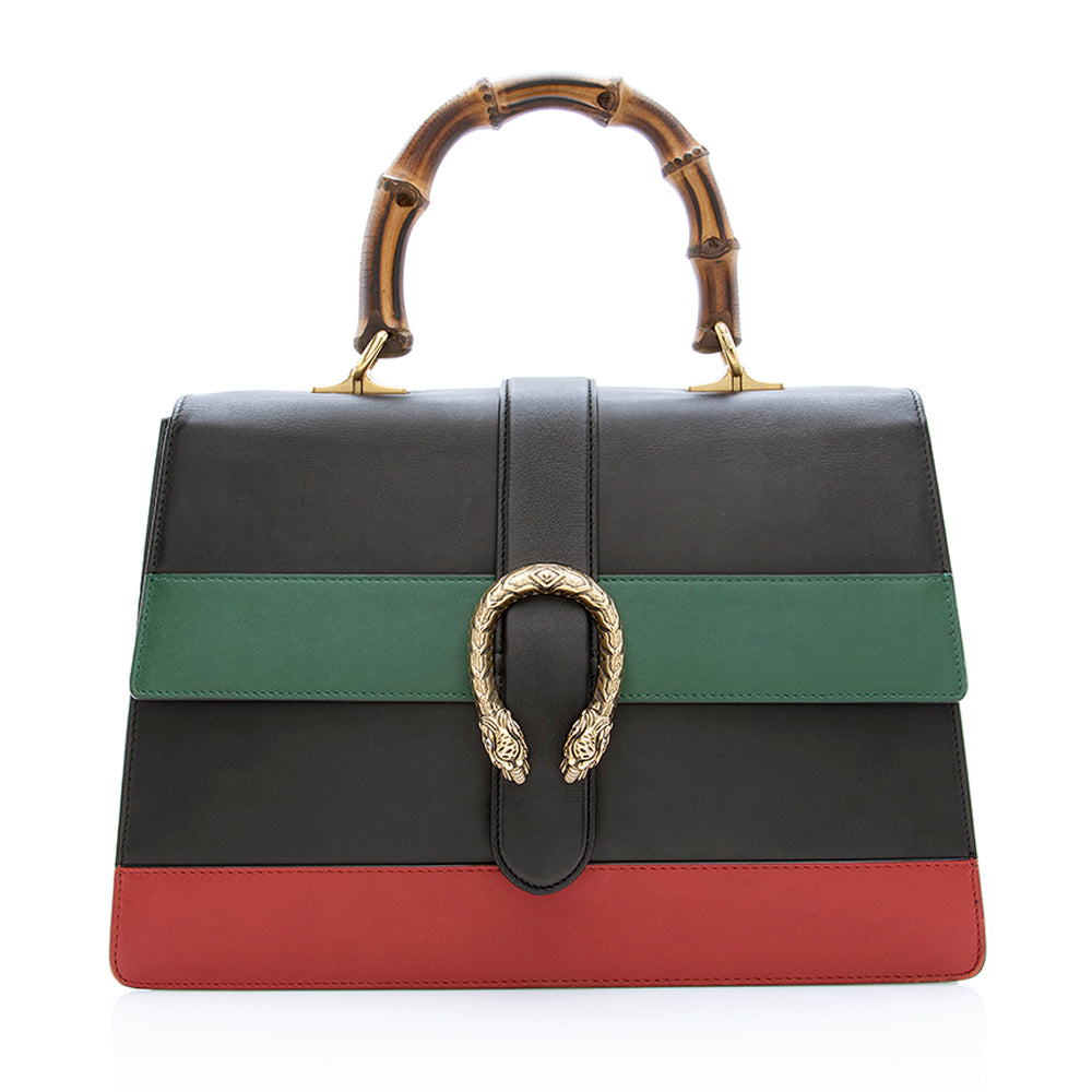 Gucci Leather Top Handle Handbag