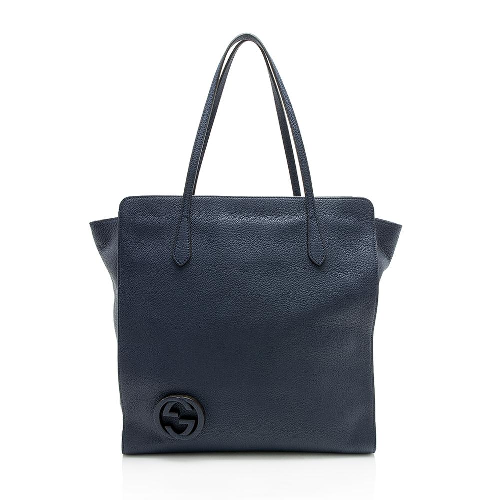 Gucci Interlocking G Leather Tote Style 1