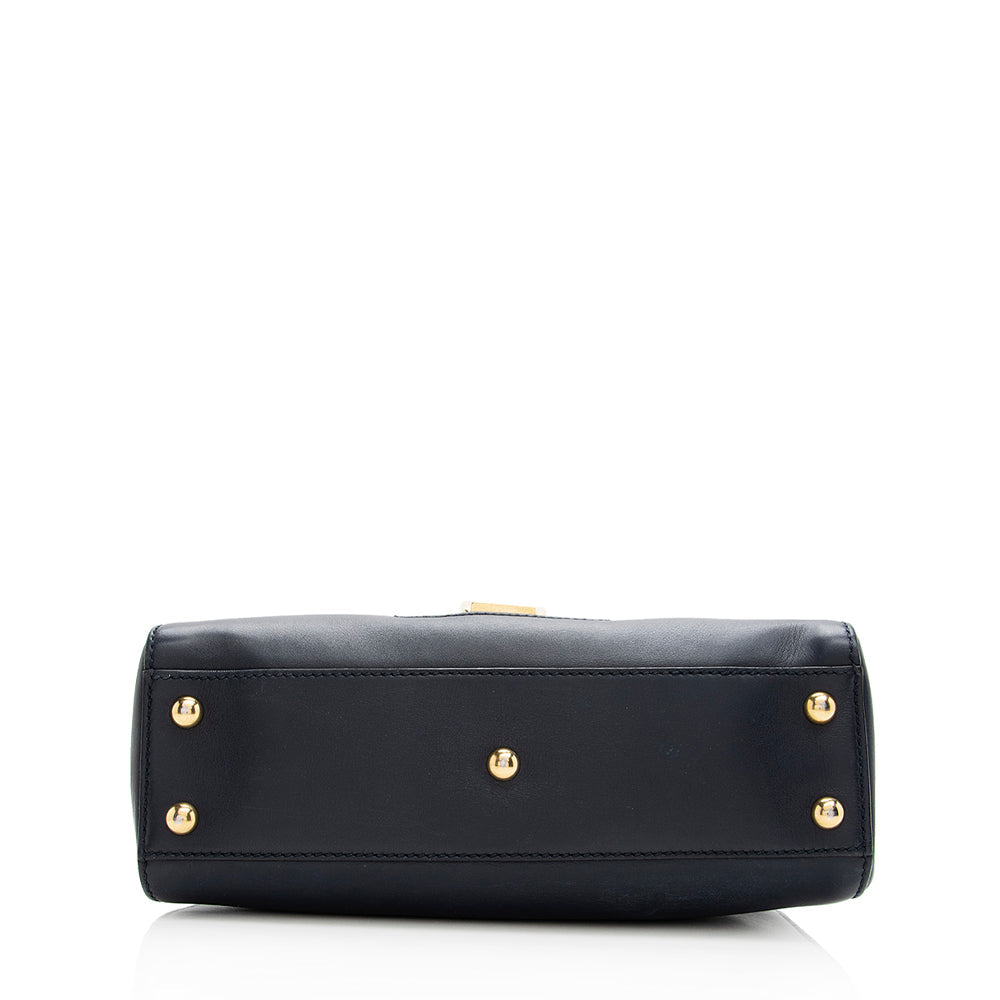 Gucci Nylon Leather Top Handle Tote