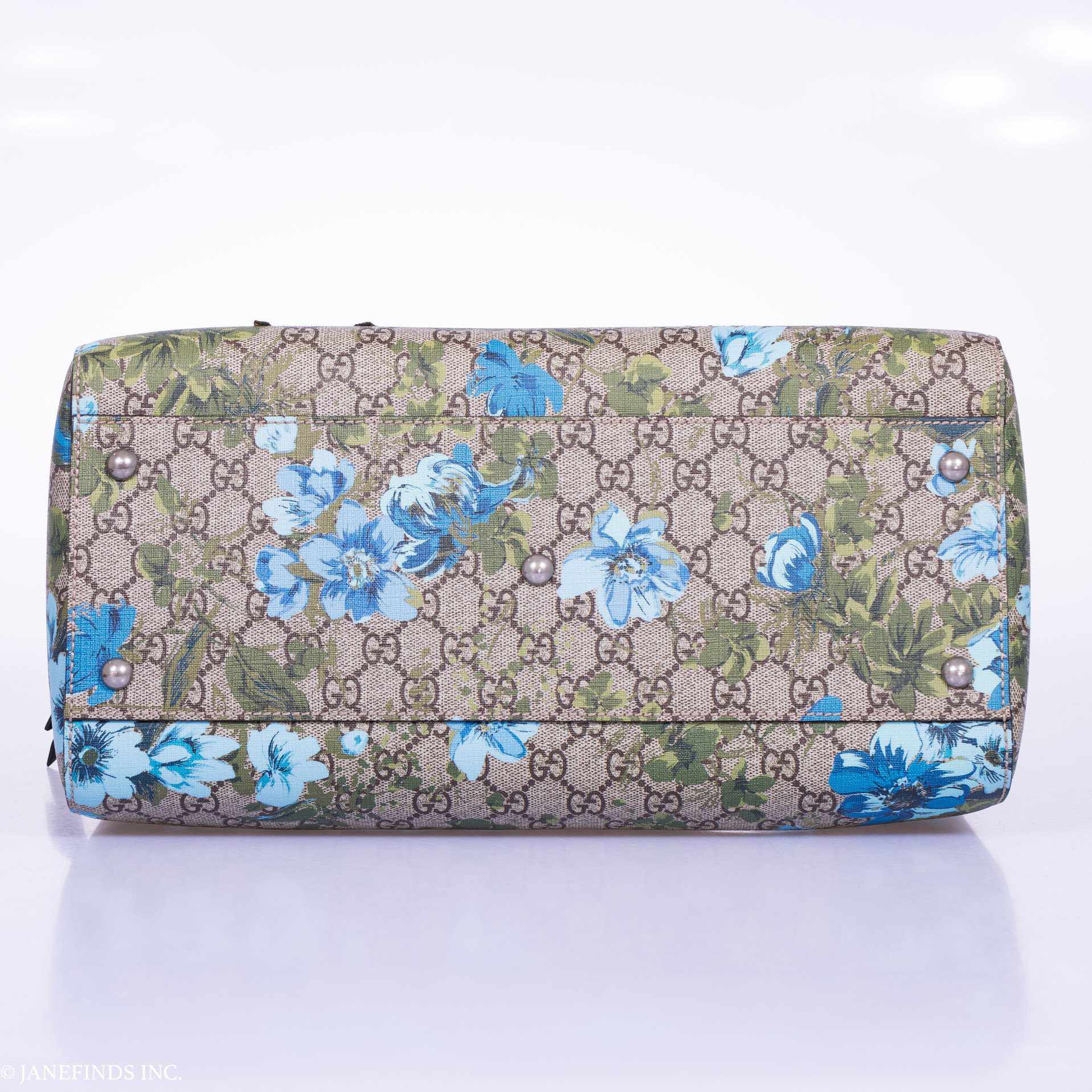 Gucci Lou Leather Canvas Shoulder Bag