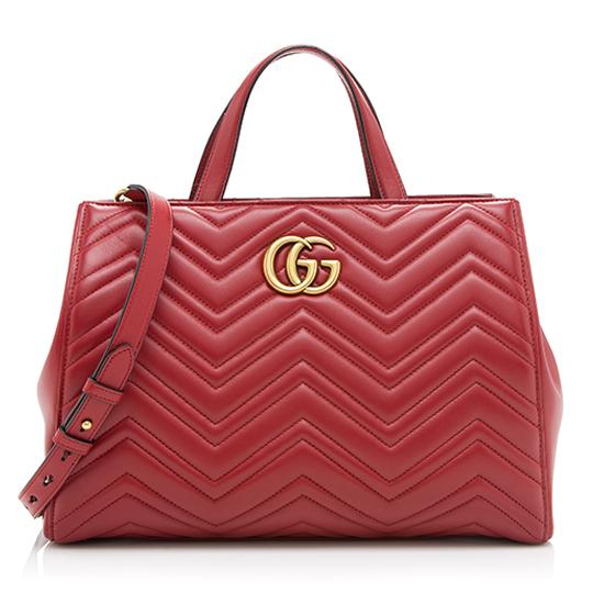 Gucci GG Marmont Leather Tote Style 1
