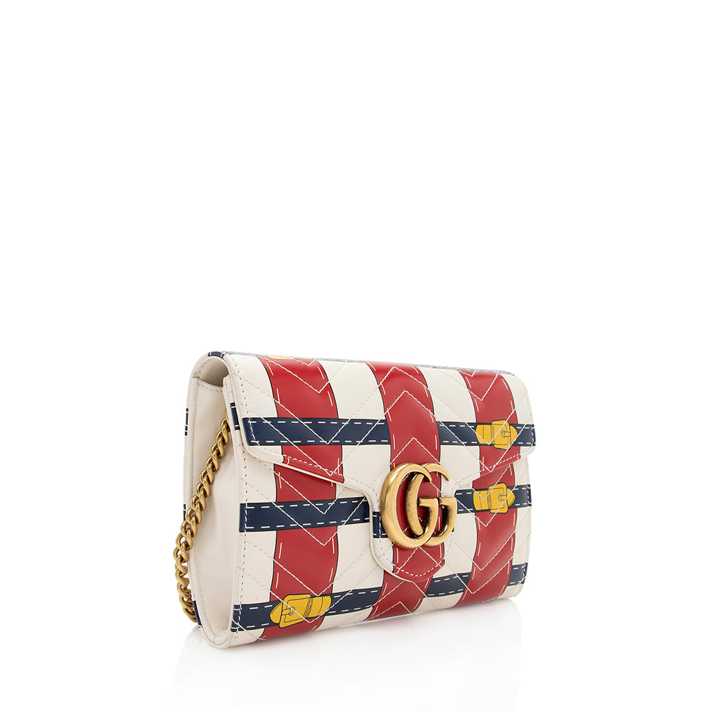 Gucci GG Marmont Leather Chain Crossbody Style 3