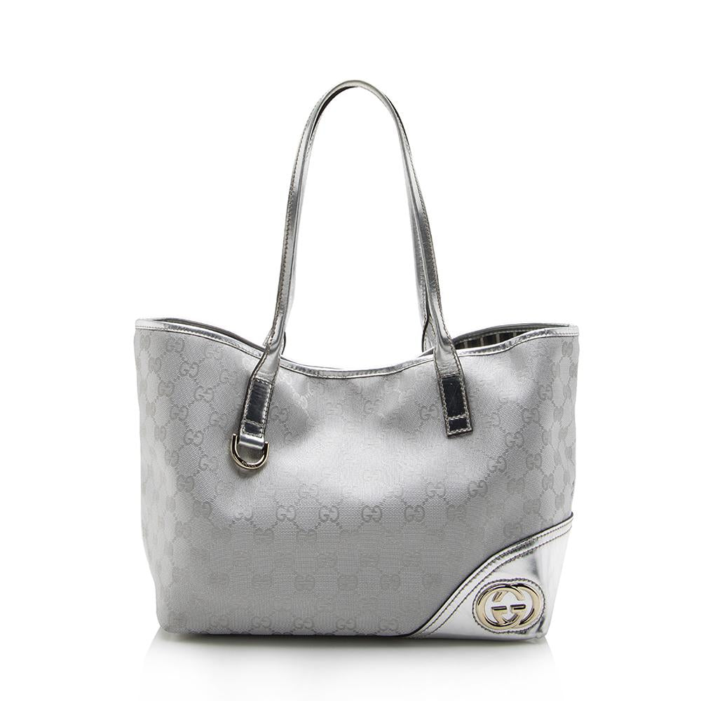 Gucci Canvas Metallic Tote
