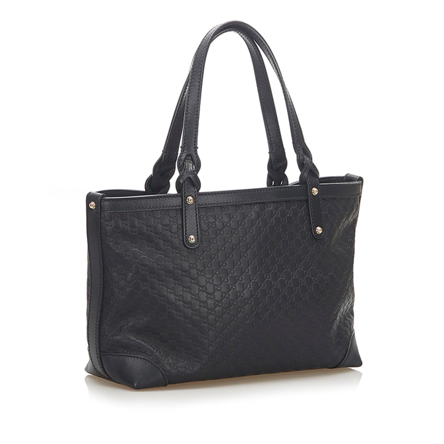 Gucci Guccissima Leather Canvas Tote