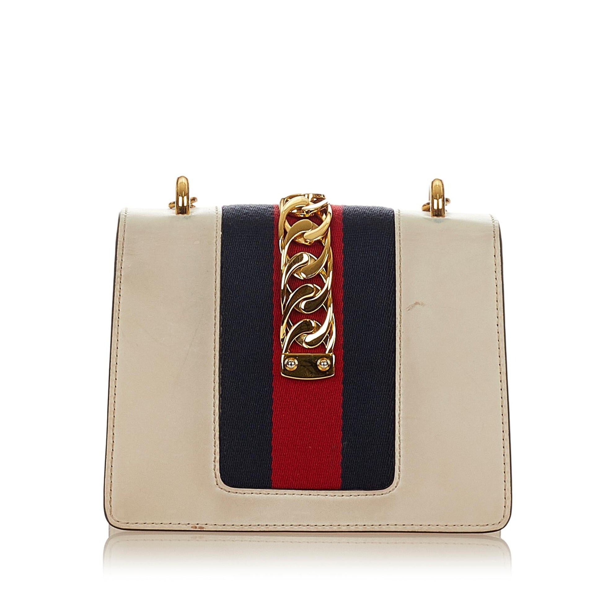 Gucci Chain Leather Shoulder Bag