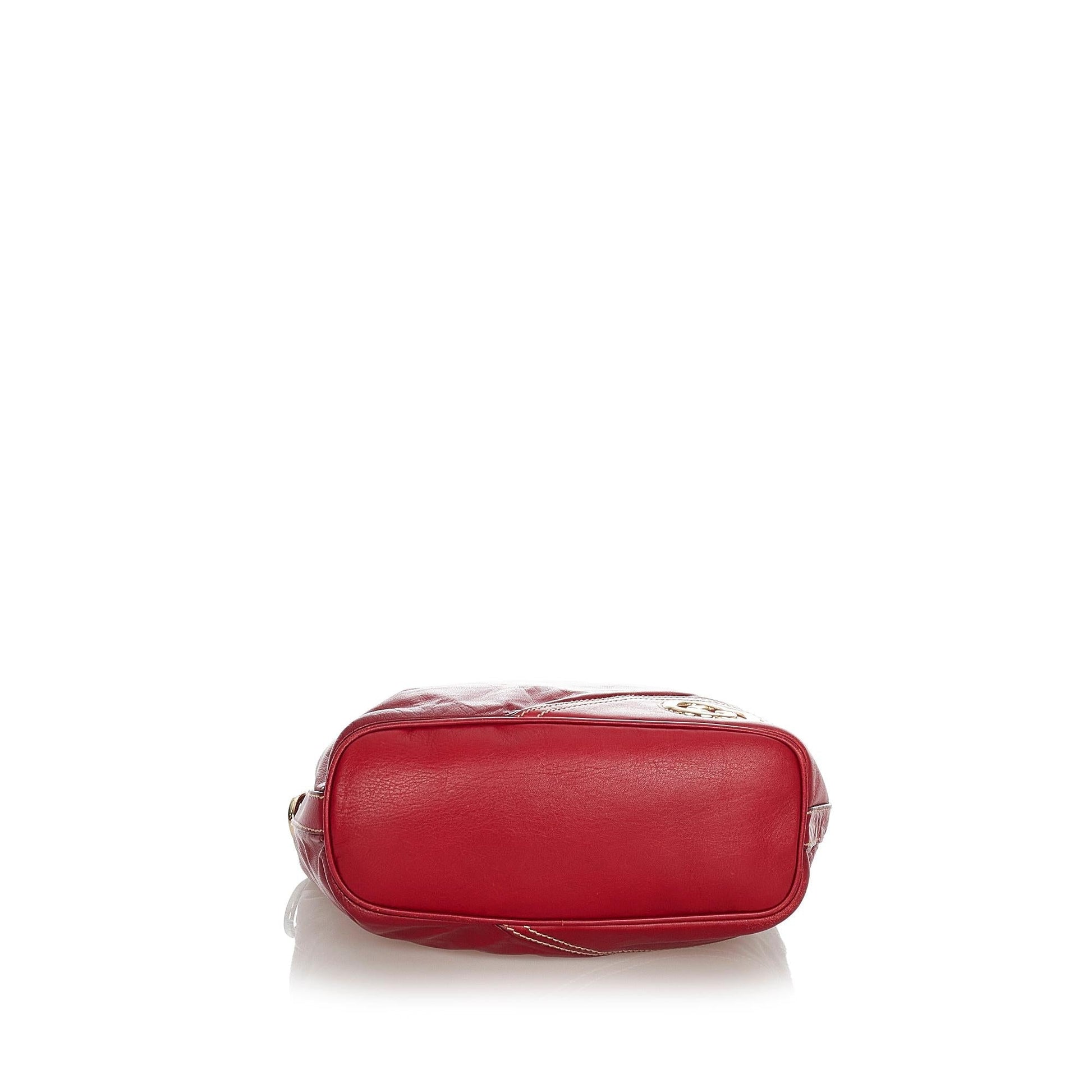 Gucci Leather Shoulder Bag Style 35