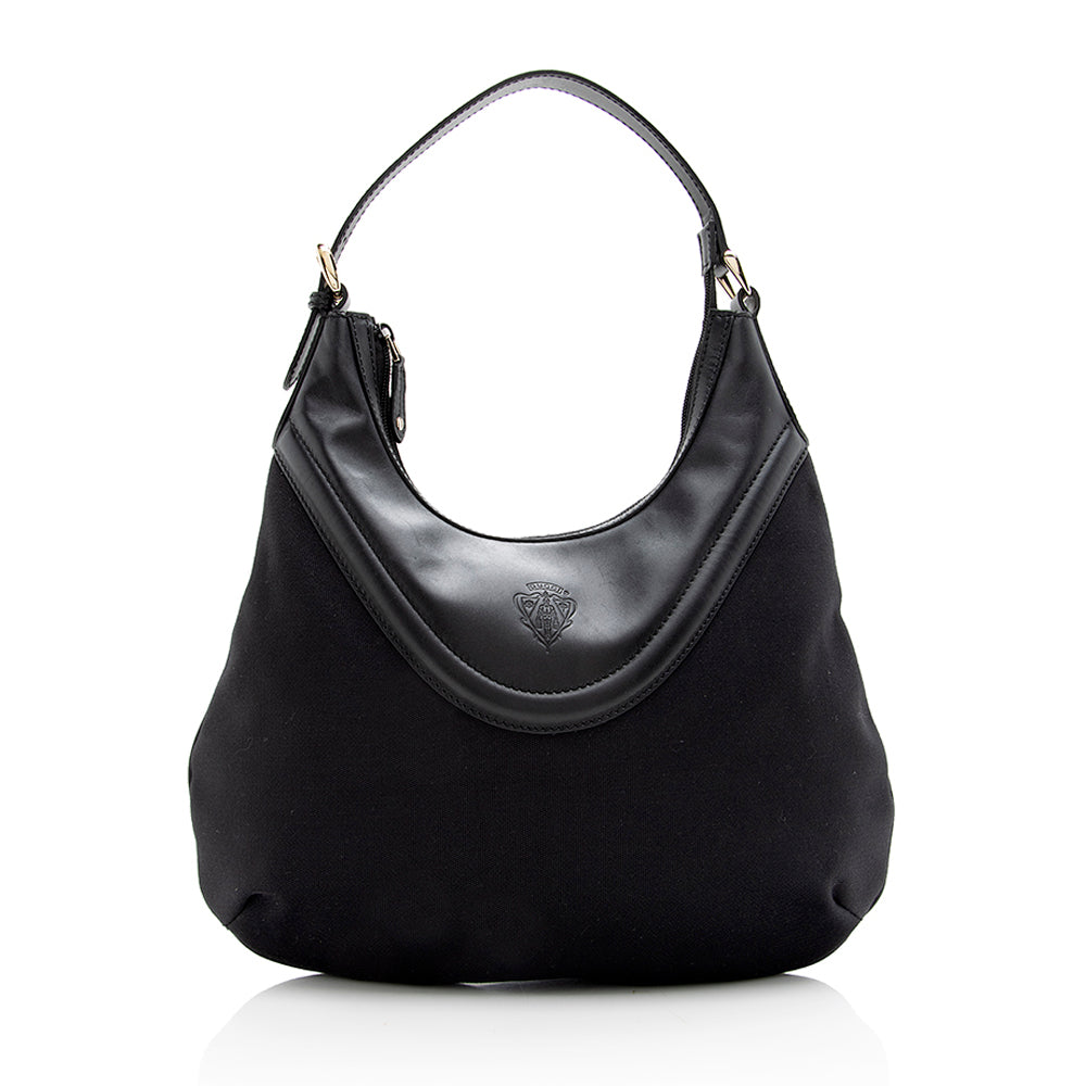 Gucci Nylon Leather Shoulder Bag