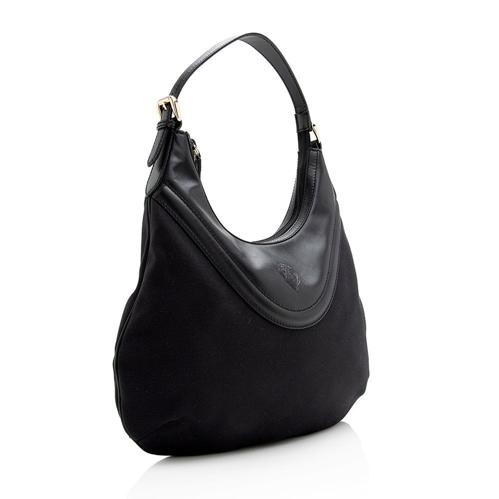 Gucci Nylon Leather Shoulder Bag