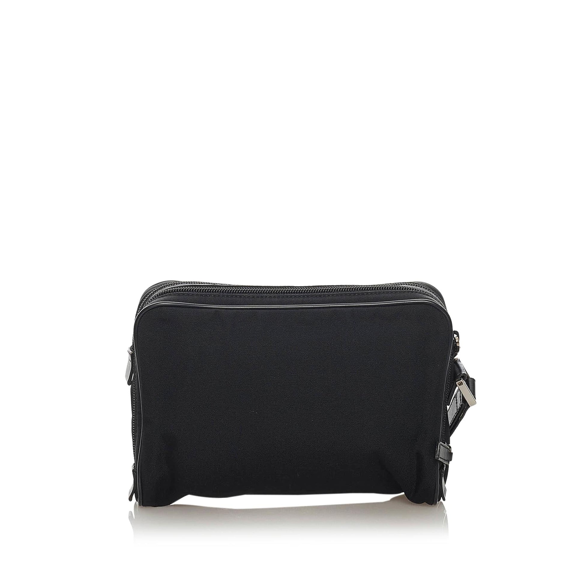 Gucci Nylon Leather Clutch