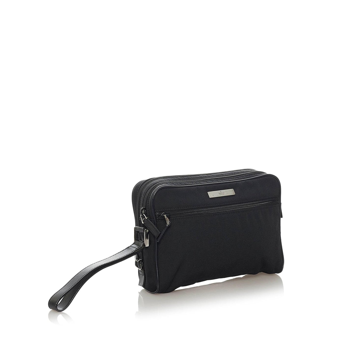 Gucci Nylon Leather Clutch