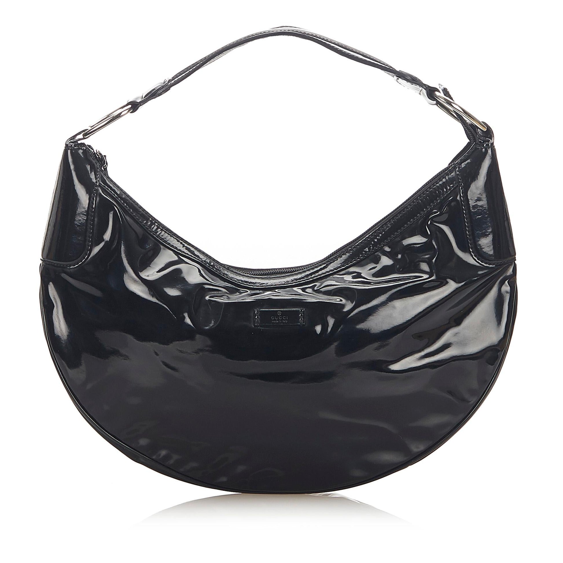 Gucci Leather Patent Leather Shoulder Bag Style 2