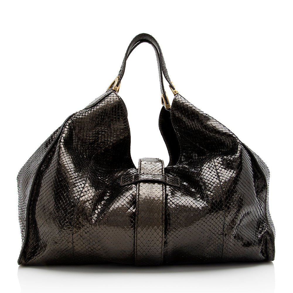 Gucci Python Stirrup Shoulder Bag