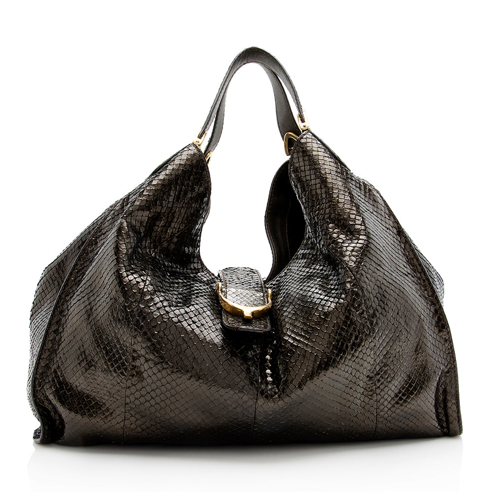 Gucci Python Stirrup Shoulder Bag