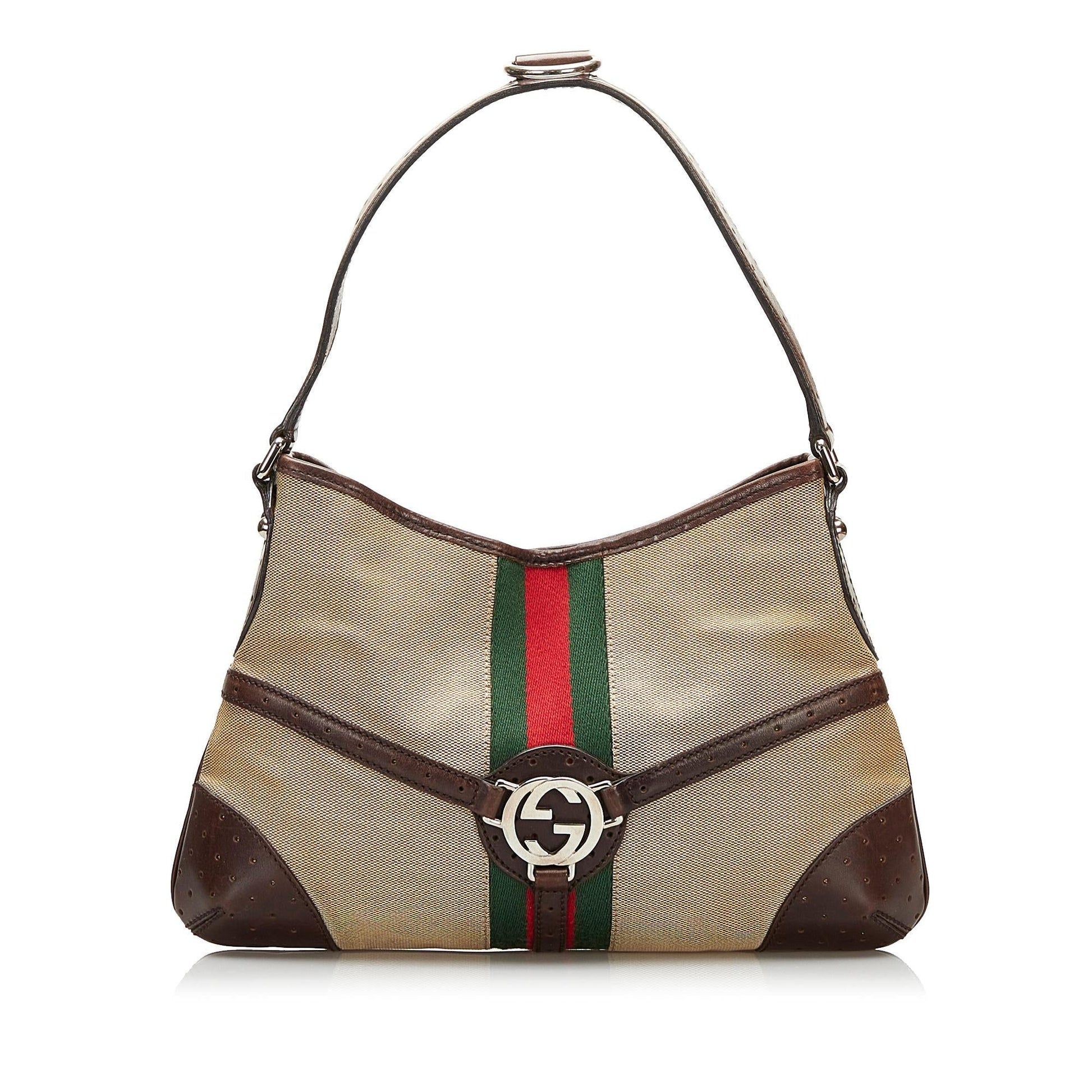 Gucci Canvas Shoulder Bag