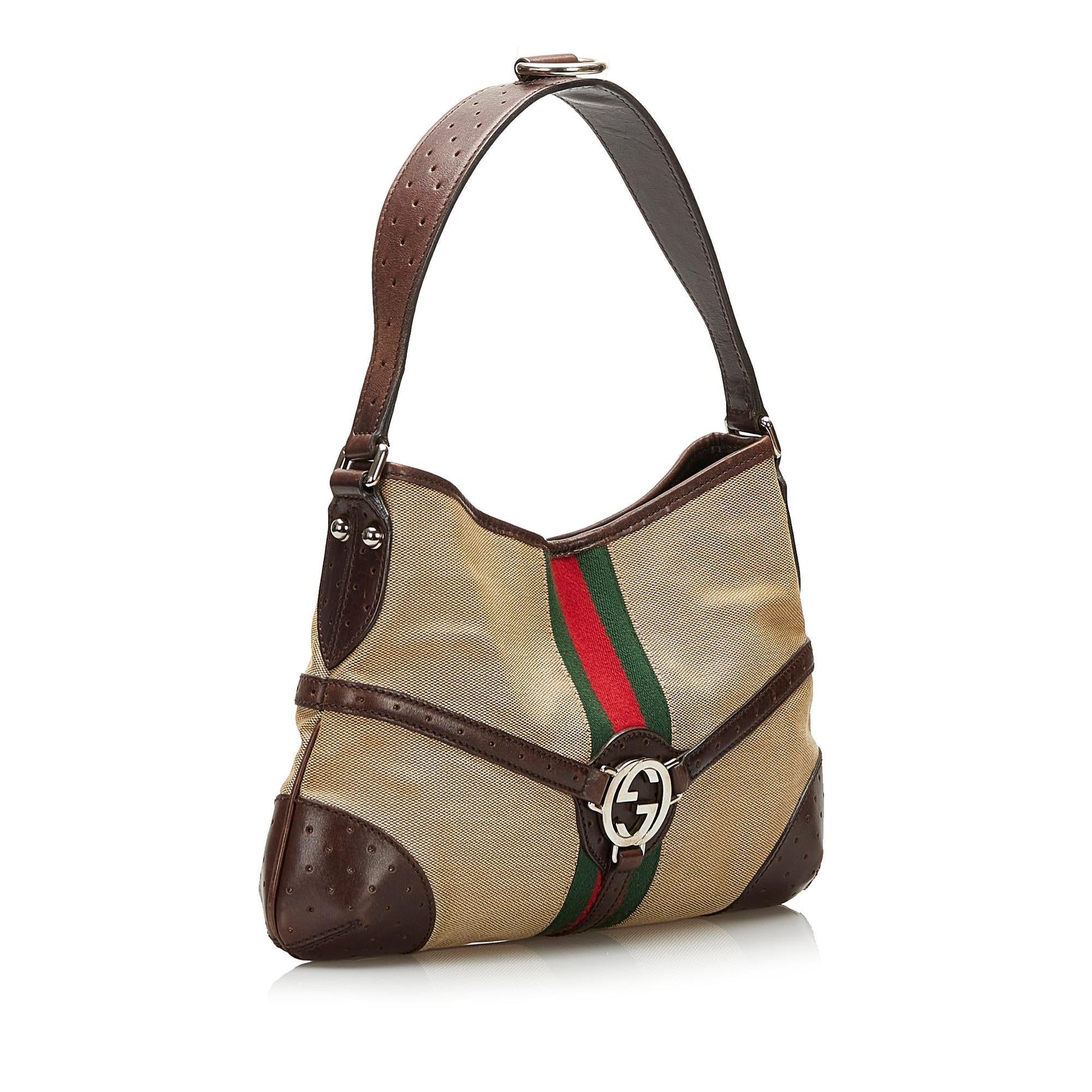 Gucci Canvas Shoulder Bag