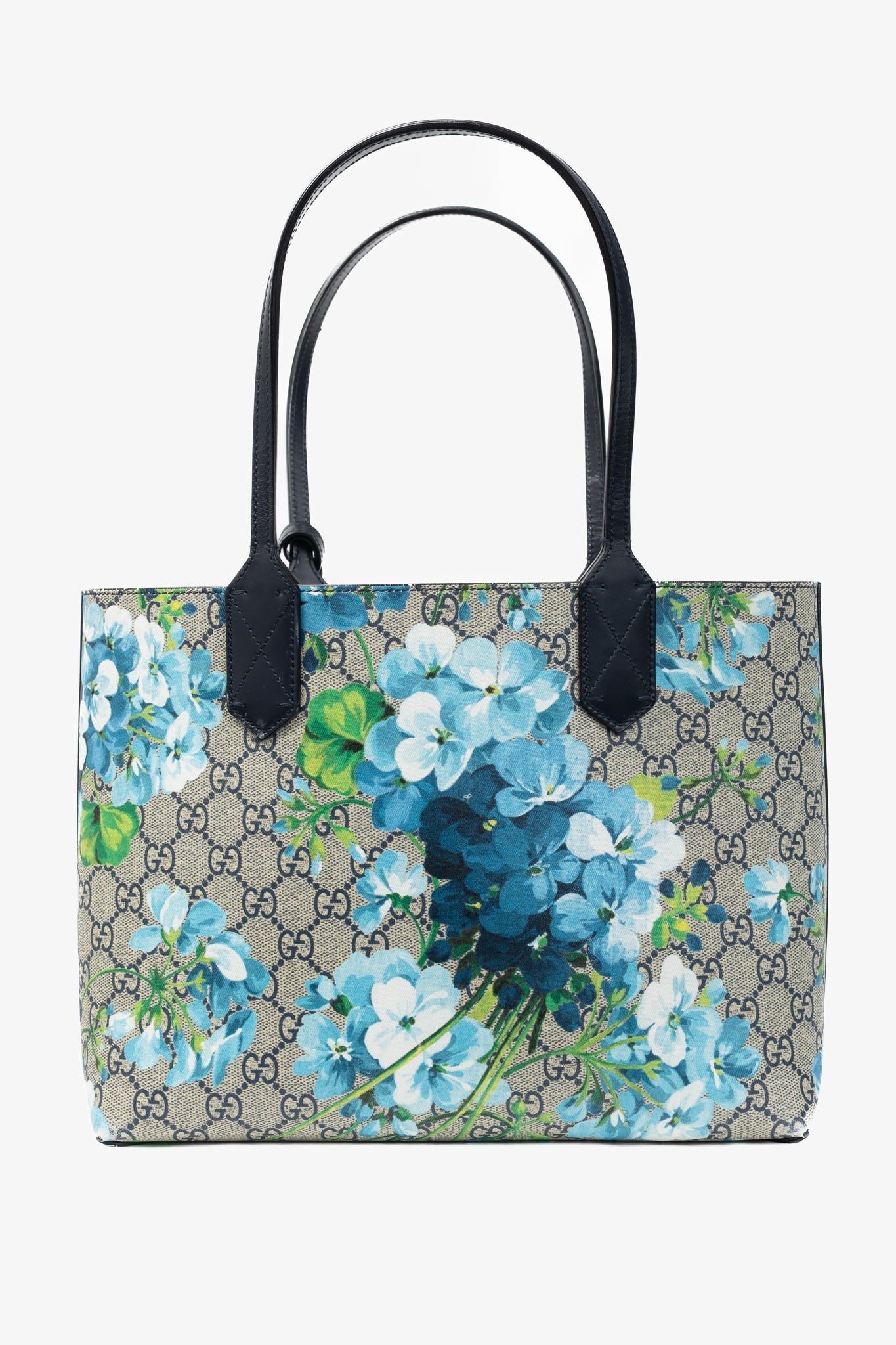 Gucci Monogram Leather Canvas Tote