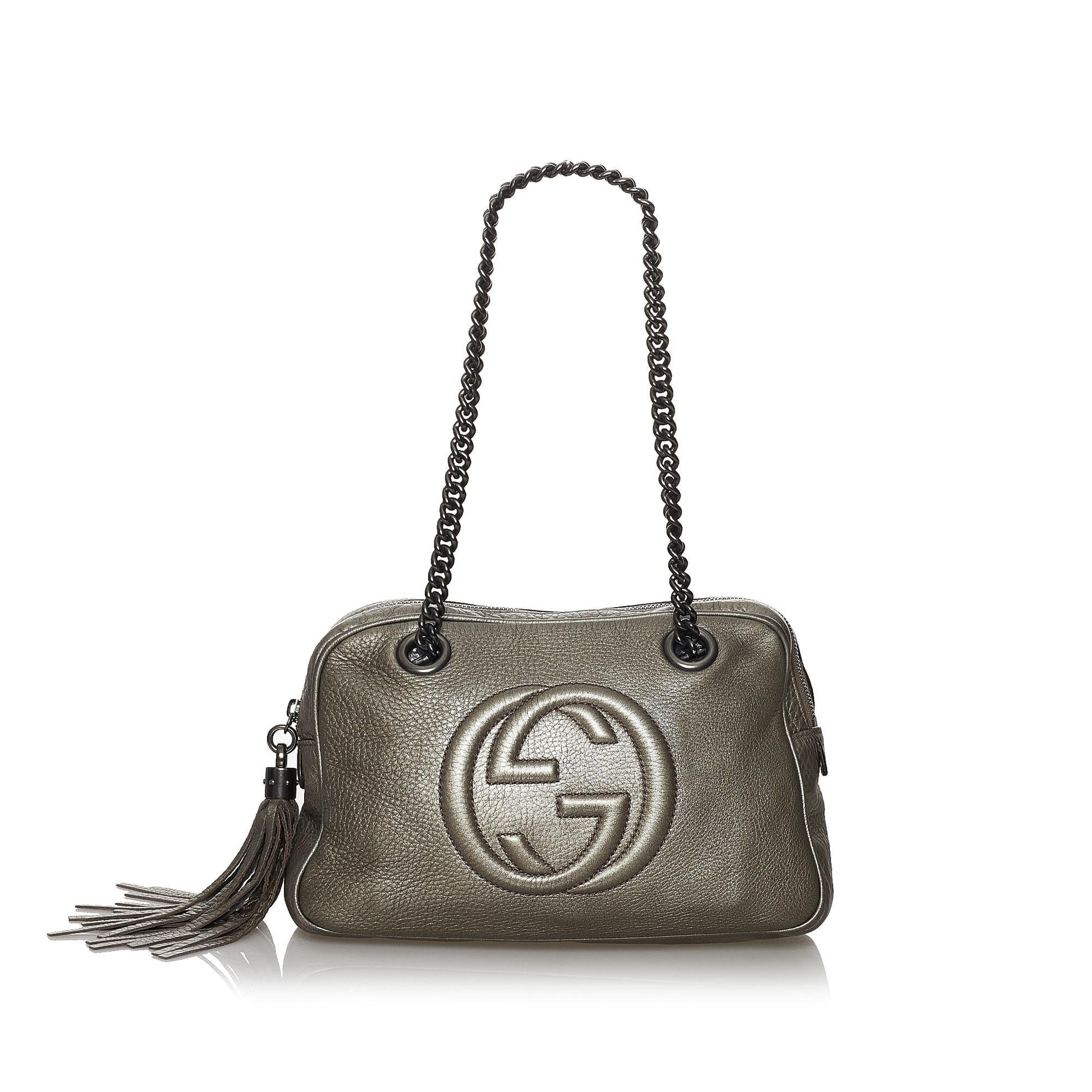 Gucci Chain Leather Shoulder Bag