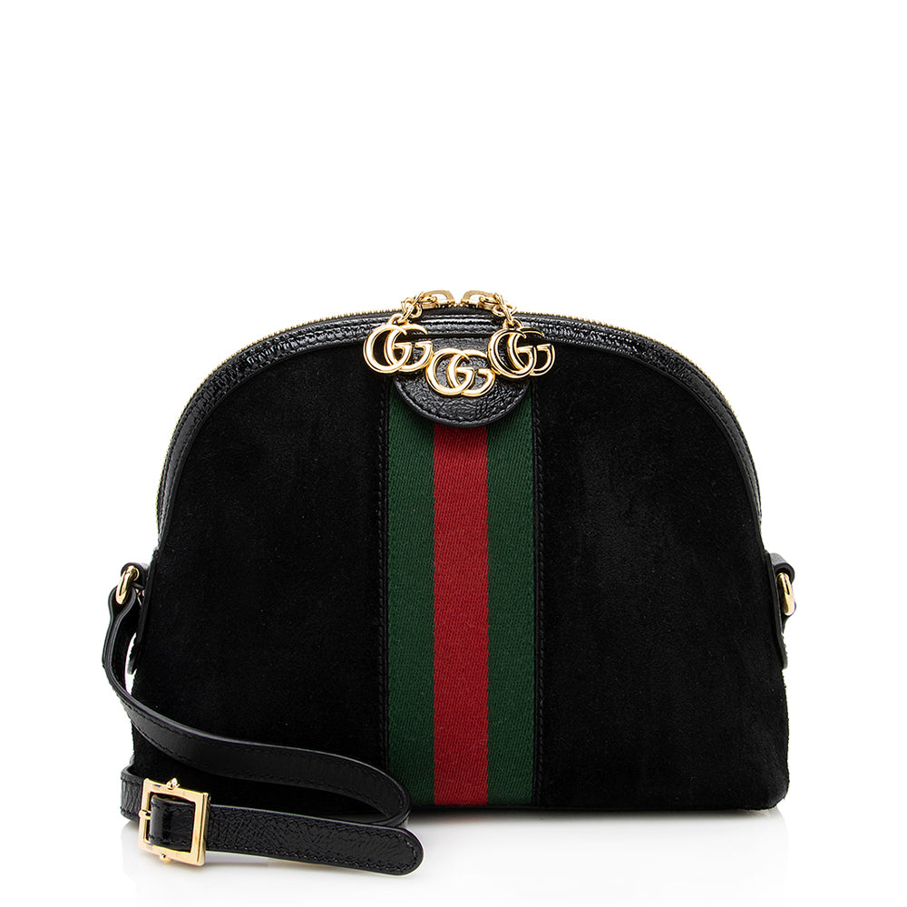 Gucci Ophidia Leather Patent Leather Crossbody