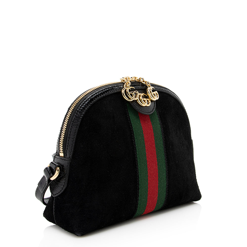 Gucci Ophidia Leather Patent Leather Crossbody