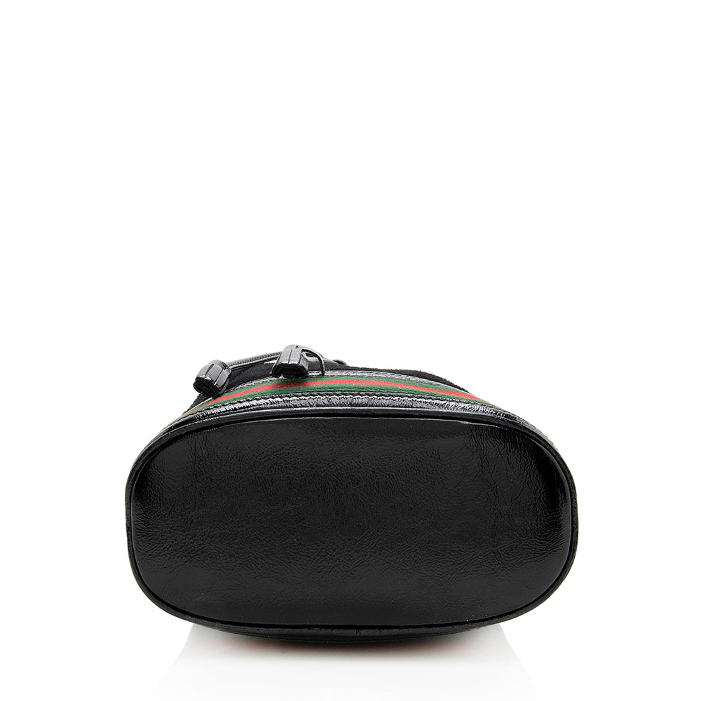 Gucci Nylon Leather Shoulder Bag