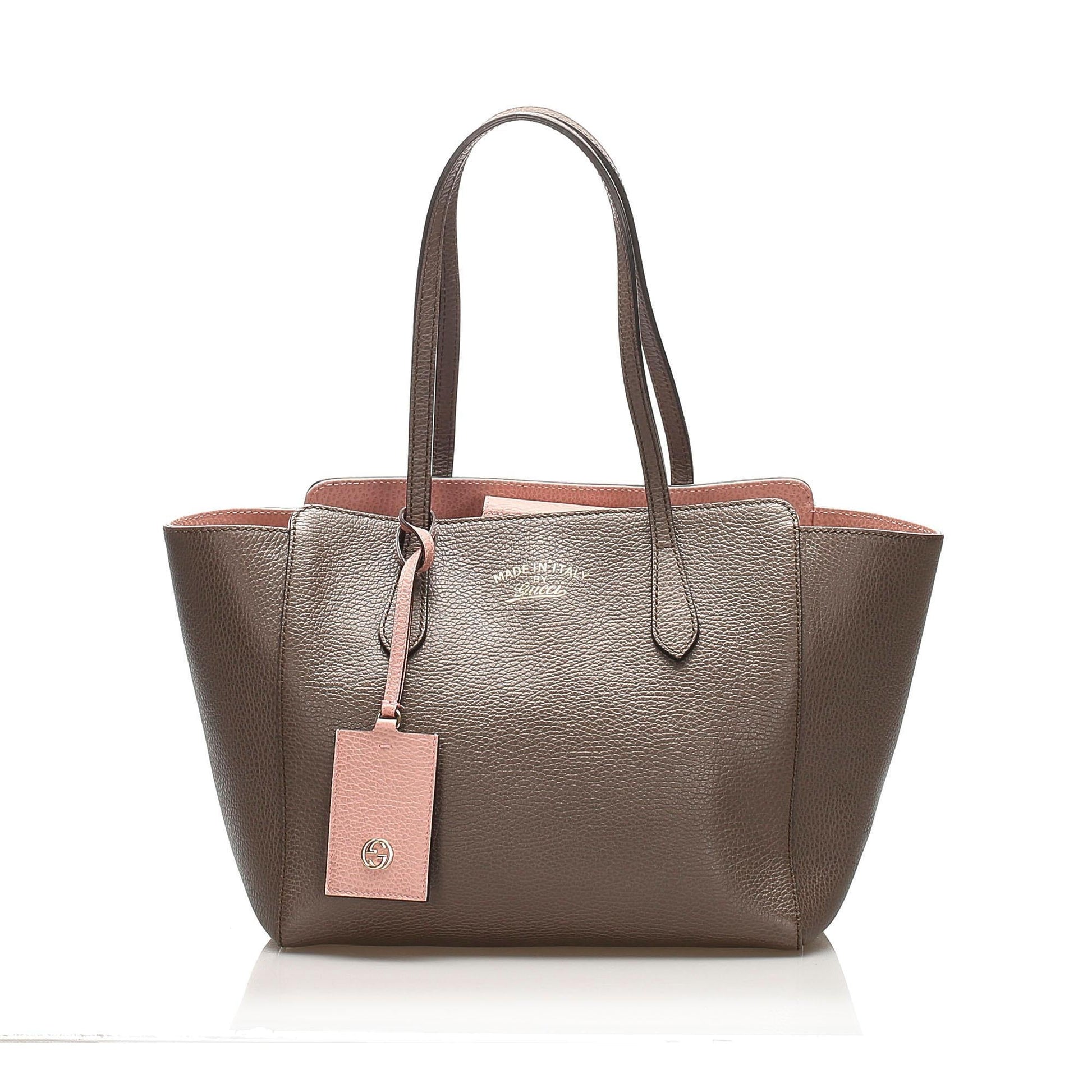 Gucci Monogram Leather Tote