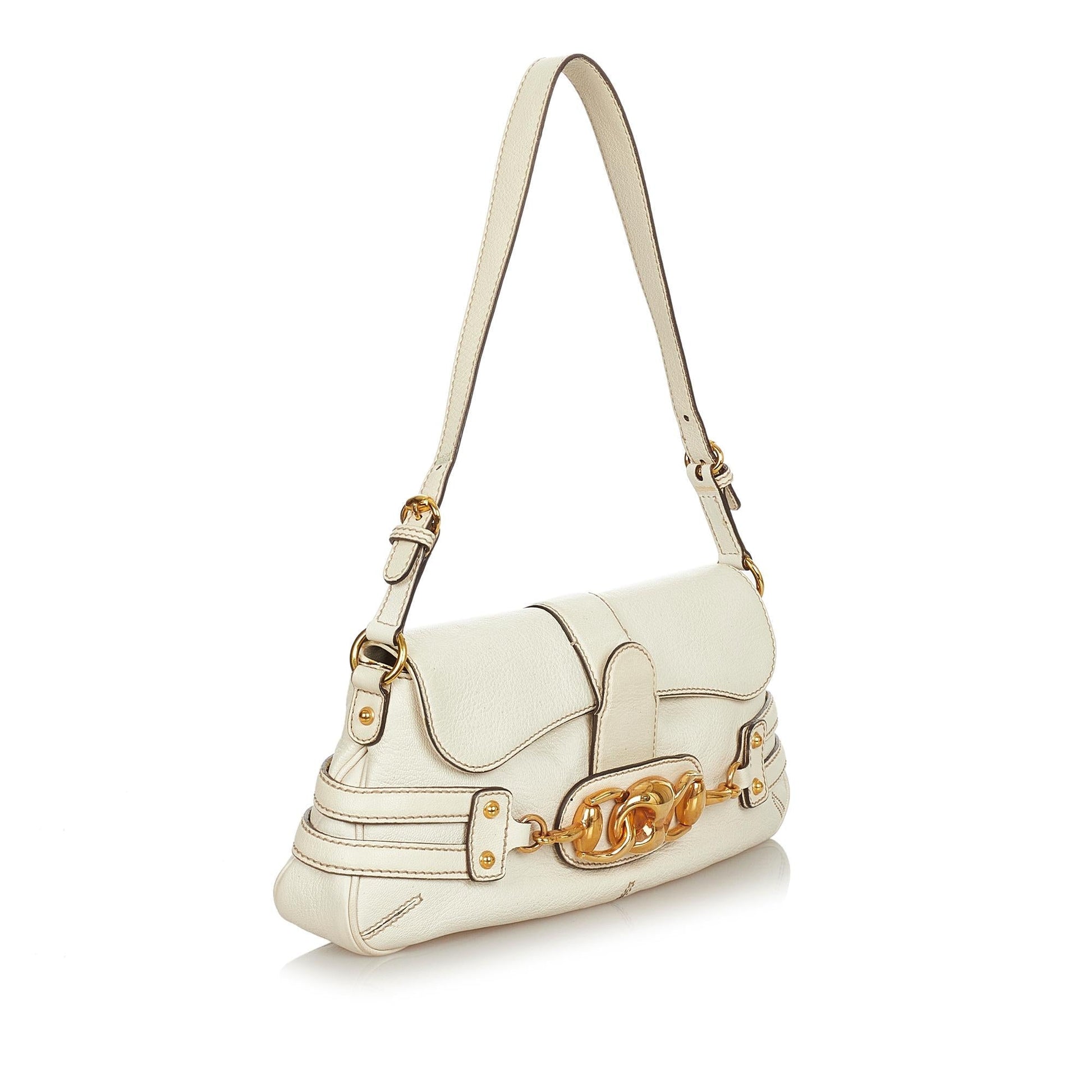 Gucci Leather Shoulder Bag Style 48