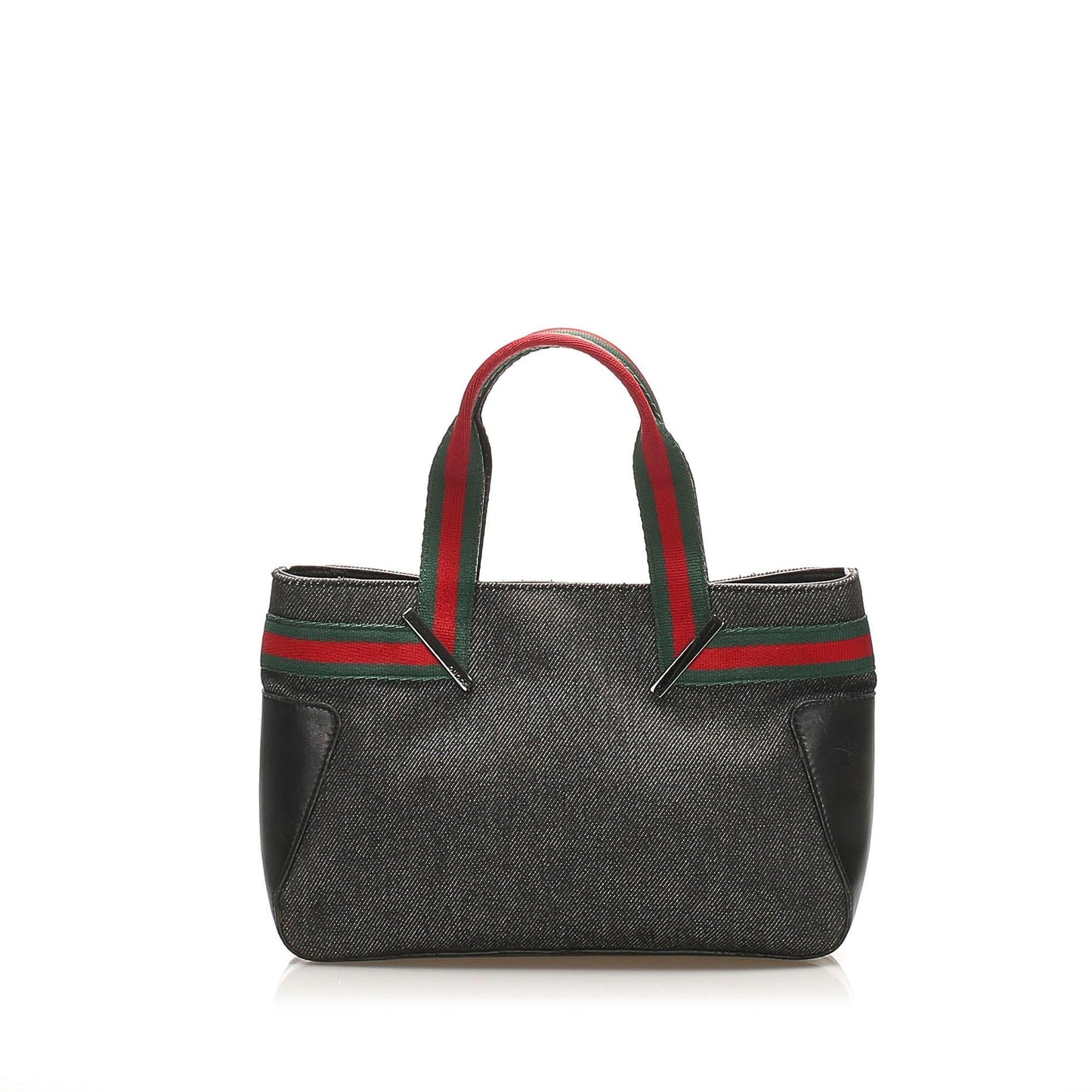 Gucci Web Denim Monogram Tote Style 2